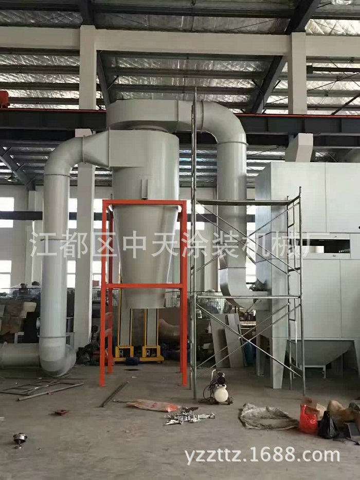 供应喷粉室 喷粉工作台 喷房 大旋风一二级回收 喷粉涂装线